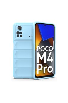 Evimdeyokyok Xiaomi Poco M4 Pro 4G Kılıf Optimum Silikon - Sky Blue