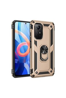 Evimdeyokyok Xiaomi Redmi Note 12S Kılıf Sofya Yüzüklü Silikon Kapak - Gold
