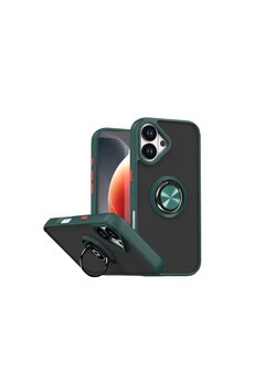 Evimdeyokyok Apple İphone 17 Montreal Yüzüklü Silikon Kapak - Yeşil