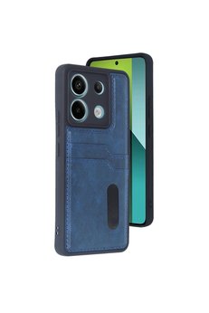 Evimdeyokyok Xiaomi Redmi Note 13 Pro 4G Kılıf Sara Kartvizitli Deri Kılıf - Lacivert