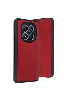 Evimdeyokyok Xiaomi Redmi Note 14 Pro 4G Kılıf Flip Cover - Kırmızı