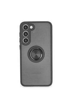 Evimdeyokyok Samsung Galaxy S23 Plus Kılıf Montreal Yüzüklü Silikon Kapak - Siyah