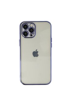 Evimdeyokyok Apple İphone 12 Pro Max Kılıf Razer Lensli Silikon - Mor