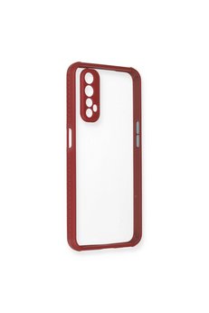 Evimdeyokyok Realme 7 Kılıf Miami Şeffaf Silikon - Fuşya