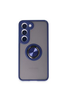 Evimdeyokyok Samsung Galaxy S23 Kılıf Montreal Yüzüklü Silikon Kapak - Lacivert