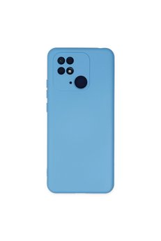 Evimdeyokyok Xiaomi Redmi 10C Kılıf Nano İçi Kadife Silikon - Mavi