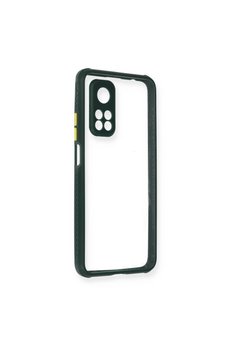 Evimdeyokyok Xiaomi Mi 10T Pro Kılıf Miami Şeffaf Silikon - Koyu Yeşil