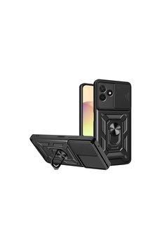 Evimdeyokyok Realme C53 Kılıf Pars Lens Yüzüklü Silikon - Siyah
