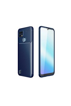 Evimdeyokyok Realme C21 Kılıf Auto Focus Karbon Kapak - Lacivert