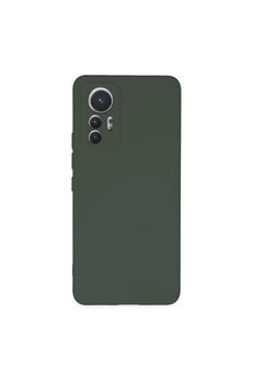 Evimdeyokyok Xiaomi Mi 12 Lite Kılıf Nano İçi Kadife Silikon - Koyu Yeşil