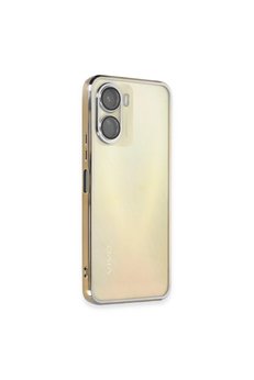 Evimdeyokyok Vivo Y16 Kılıf Razer Lensli Silikon - Gold