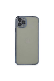 Evimdeyokyok Apple İphone 11 Pro Max Kılıf Razer Lensli Silikon - Açık Mavi
