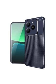 Evimdeyokyok Realme C61 Kılıf Auto Focus Karbon Kapak - Lacivert