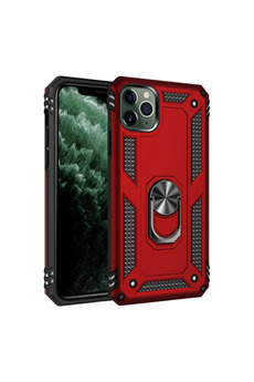 Evimdeyokyok Apple İphone 11 Pro Kılıf Sofya Yüzüklü Silikon Kapak - Kırmızı