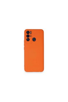 Evimdeyokyok Tecno Pova Neo Kılıf Nano İçi Kadife Silikon - Turuncu