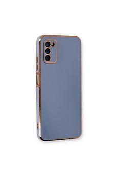 Evimdeyokyok Samsung Galaxy A03S Kılıf Volet Silikon - Mavi