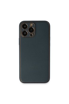 Evimdeyokyok Apple İphone 13 Pro Kılıf Coco Deri Silikon Kapak - Mavi