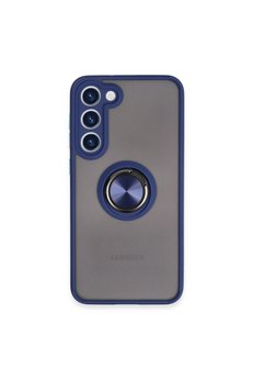 Evimdeyokyok Samsung Galaxy S23 Plus Kılıf Montreal Yüzüklü Silikon Kapak - Lacivert