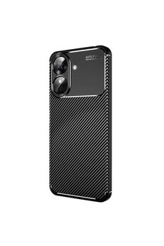 Evimdeyokyok Realme Note 60 Kılıf Auto Focus Karbon Kapak - Siyah