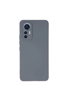 Evimdeyokyok Xiaomi Mi 12 Lite Kılıf Nano İçi Kadife Silikon - Gri