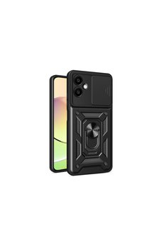 Evimdeyokyok Samsung Galaxy A06 Kılıf Pars Lens Yüzüklü Silikon - Siyah