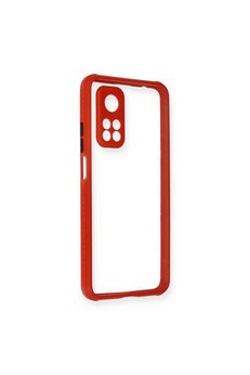 Evimdeyokyok Xiaomi Mi 10T Pro Kılıf Miami Şeffaf Silikon - Kırmızı