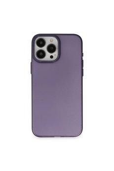 Evimdeyokyok Apple İphone 15 Pro Max Kılıf Modos Metal Kapak - Derin Mor