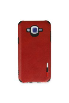 Evimdeyokyok Samsung Galaxy J7 Kılıf Loop Deri Silikon - Kırmızı