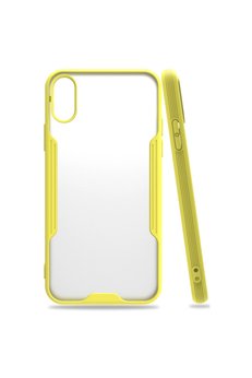 Evimdeyokyok Apple İphone X Kılıf Platin Silikon - Sarı