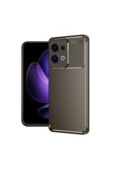 Evimdeyokyok Oppo Reno 13 Pro Kılıf Auto Focus Karbon Kapak - Kahverengi