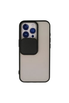 Evimdeyokyok Apple İphone 13 Pro Kılıf Palm Buzlu Kamera Sürgülü Silikon - Siyah