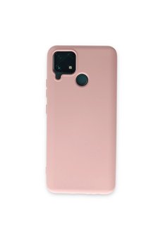 Evimdeyokyok Realme C15 Kılıf Nano İçi Kadife Silikon - Pudra
