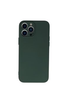 Evimdeyokyok Apple İphone 13 Pro Kılıf Nano İçi Kadife Silikon - Koyu Yeşil