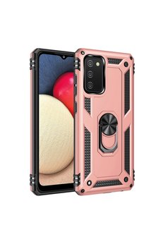 Evimdeyokyok Samsung Galaxy A03S Kılıf Sofya Yüzüklü Silikon Kapak - Rose