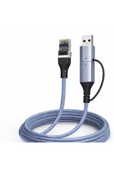 Evimdeyokyok Usb 3.0 Type-C 2 In 1 Gigabit Ethernet Adapter Zr1159