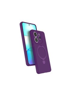 Evimdeyokyok Xiaomi Redmi Note 14 4G Regal Magsafe Standlı Kapak - Derin Mor