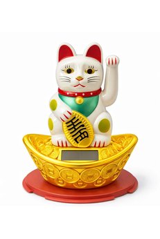 Evimdeyokyok Güneş Enerjili Sallanan Şans Kedisi - Maneki Neko Alk4522