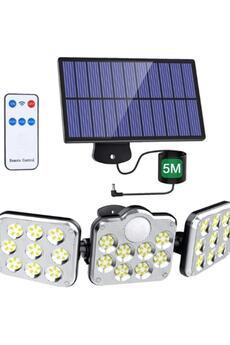 gaman 138 Led Güneş Enerjili 3 Mod Kumandalı 5 Metre Kablolu Kaliteli Sensörlü Solar Sokak Lambası