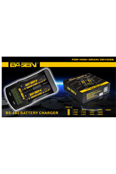 Shopiora Basen Bs4-2 Dijital Li-Ion / Ni-Cd / Ni-Mh Şarj Aleti
