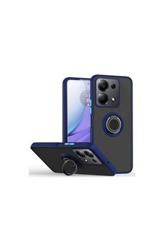 Evimdeyokyok Xiaomi Redmi Note 13 Pro 5G Kılıf Montreal Yüzüklü Silikon Kapak - Lacivert