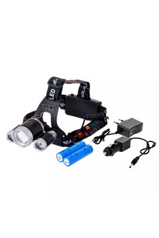 Evimdeyokyok Şarjlı 3 Başlıklı Kafa Lambası Güçlü Led Işık Yüksek Wt-256