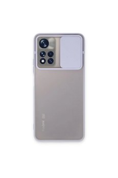 Evimdeyokyok Xiaomi Redmi Note 11 Pro Plus 5G Kılıf Palm Buzlu Kamera Sürgülü Silikon - Lila