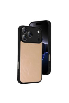 Evimdeyokyok Apple İphone 17 Pro Aras Deri Kapak - Pudra
