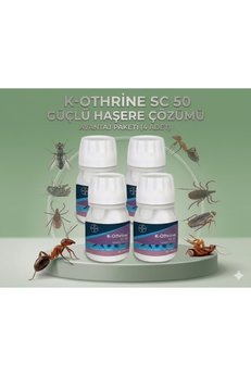 Bayer K-Othrine Sc 50 Sıvı Haşere İlaçı 50 Ml - 4 Lü Avantaj Paketi Güçlü Etkili Çözüm Son Kullanma Tarihi 1/ 2029