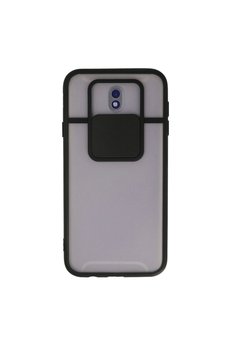 Ethab Ticaret Glb-Stl41414 Samsung Galaxy J7 Pro / J730 Kılıf Palm Buzlu Kamera Sürgülü Silikon - Siyah