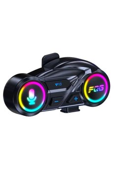 Ethab Ticaret Glb-Stl41414 Y13 Motor Kask Kulaklık Rgb Modlu Radyolu Motosiklet Kulaklık 5.3 Bluetooth Intercom