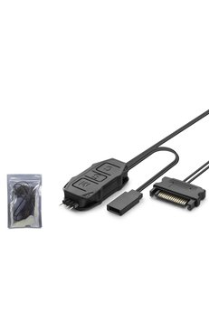 Evimdeyokyok Sata Mini Fan Argb Kontrolcüsü - Siyah Hdx1082