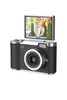 Evimdeyokyok 4K Dijital Retro Video Kamera 48Mp 18X Zoom Flaşlı (32Gb) Kart Dijital Vlog Fotoğraf Makinesi Türkç