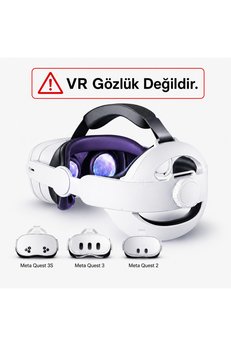 VEXORA GLOBAL Meta Quest 2/3/3S Uyumlu Başlık Kayışı VR Gözlük Aksesuarı Cihaz Değildir.