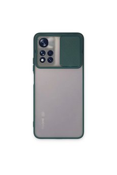 Evimdeyokyok Xiaomi Redmi Note 11T Kılıf Palm Buzlu Kamera Sürgülü Silikon - Yeşil